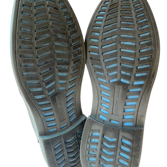 Men\'s Steve Madden Black Leather Tie Shoes
